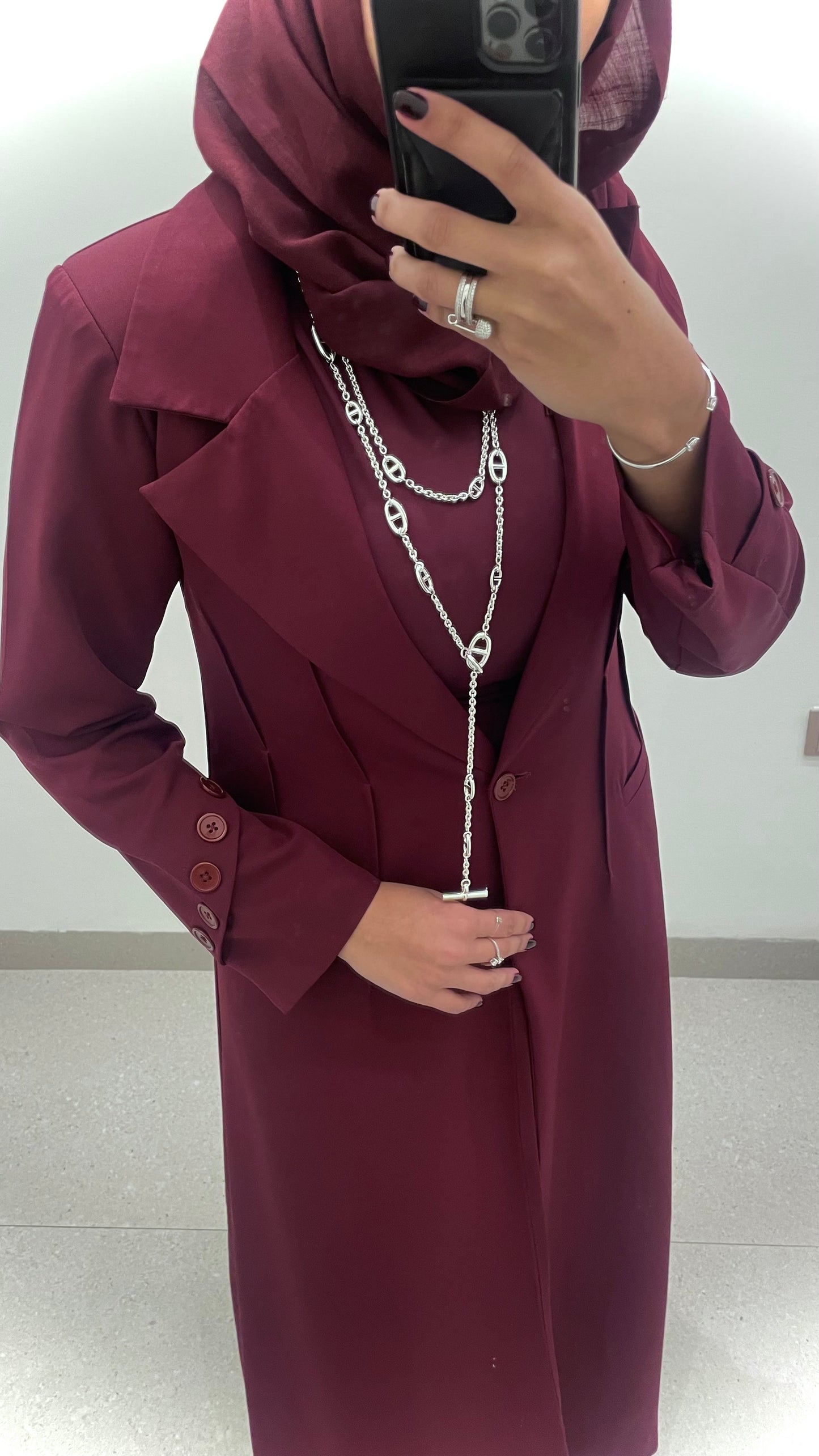 Burgundy Blazer