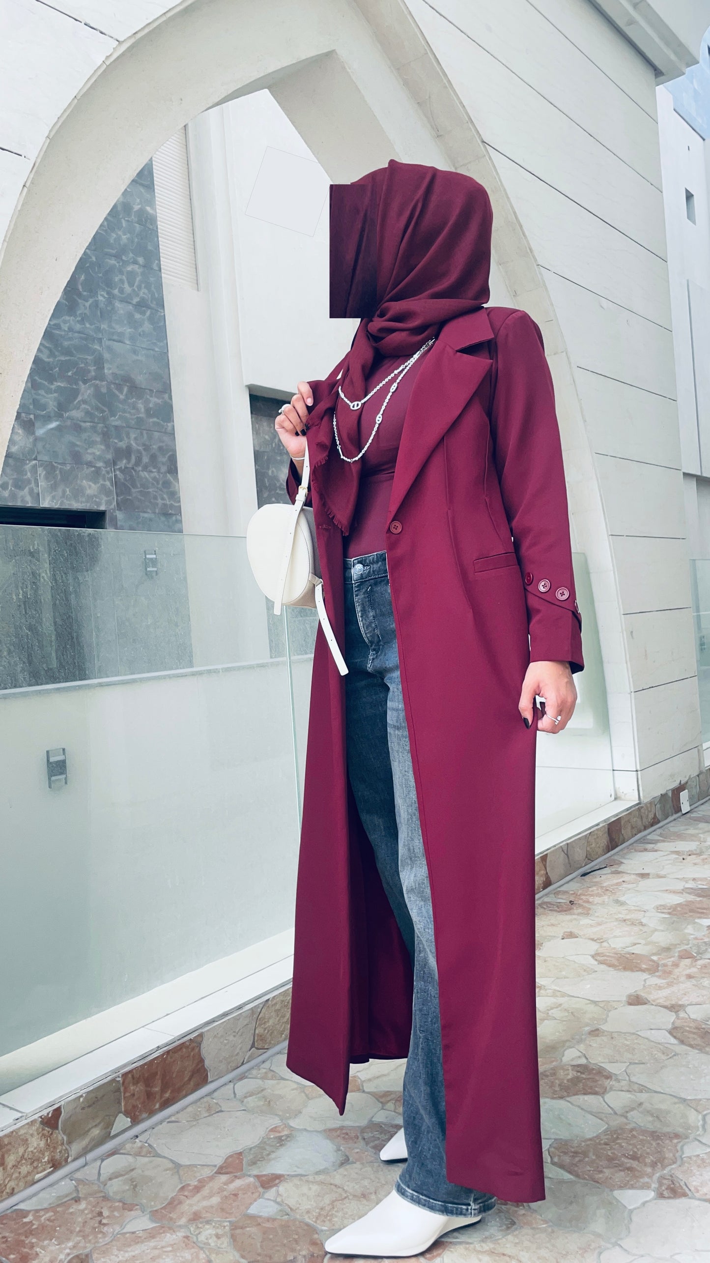 Burgundy Blazer